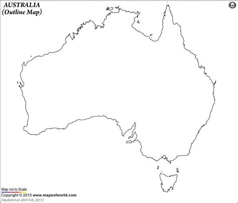 Blank Map Of Australia Outline Map Of Australia