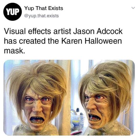 Karen Halloween Mask Rofcoursethatsathing
