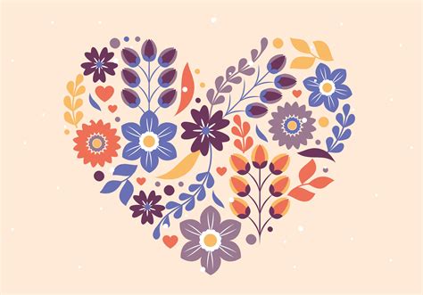 Vector Valentines Day Flower Illustration Designed For Web Document