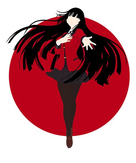 Astute Manga Student Council Yumeko Jabami Kakegurui Minimalist Anime