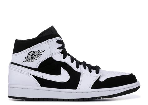 Air Jordan 1 Mid Black White 554724 113 Sepshoe