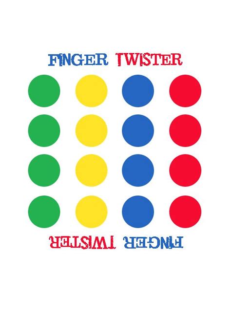 Finger Twister Finger Twister Twister Recess Games