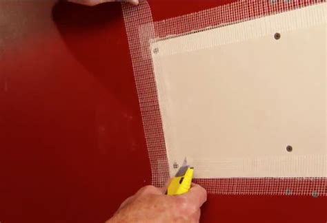 Wipe off any sanding dust with a damp cloth. Repairing and Patching Small Hole in Wallboard at The Home Depot