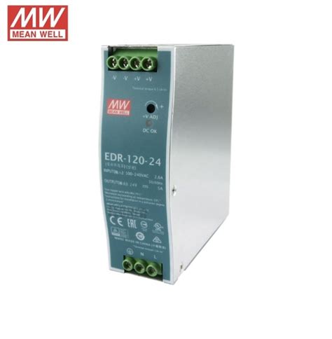 Edr 120 24 Mean Well Din Rail Switching Power Supply 24v 5a 120w