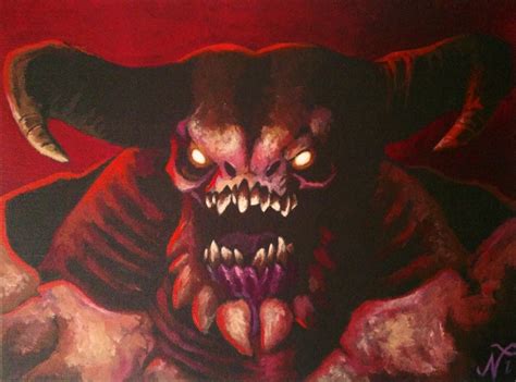 Doom Baron Of Hell Painting By Xous54 On Deviantart