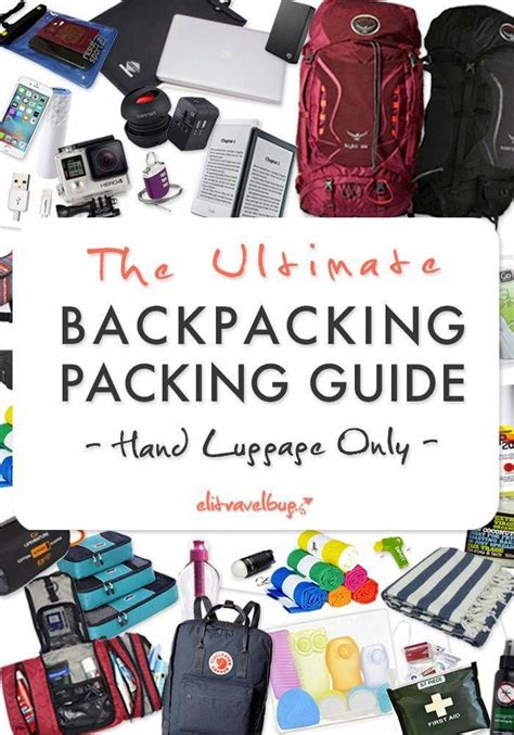 It's a great option for people flying within the usa. Backpacking Packing Guide - Hand Luggage Only | Packing ...