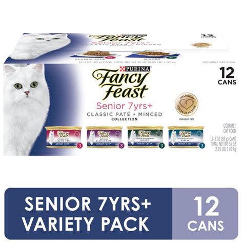 Meat is the first, and just recommended. (12 Pack) Fancy Feast High Protein Senior Wet Cat Food ...