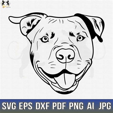 Drawing And Illustration Digital Art And Collectibles American Pitbull Svg
