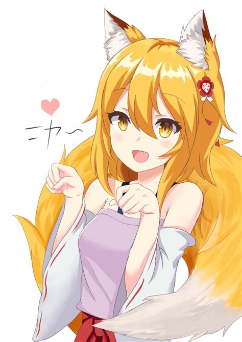 Draw Cute Anime Fox Girl For You By Yogaproject Fiverr