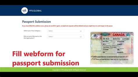 How To Fill Passport Submission Webform After Receiving Ppr Canada