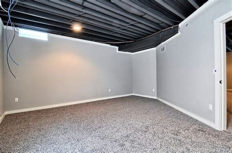 What if ceiling is painted same as walls? Painting basement ceiling black a good move? # ...