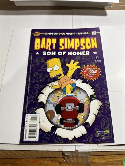 Simpsons Comics Presents Bart Simpson Son Of Homer 1 Milieu Haute Année 2000 Eur 14 51
