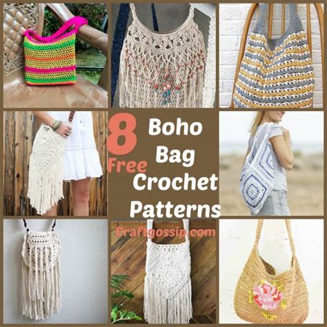 8 Boho Festival Bags To Crochet Crochet