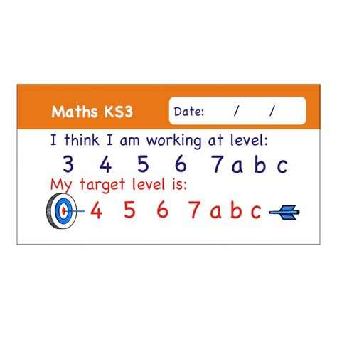 Maths Ks3 Pupil Assessment Stickers For Teachers