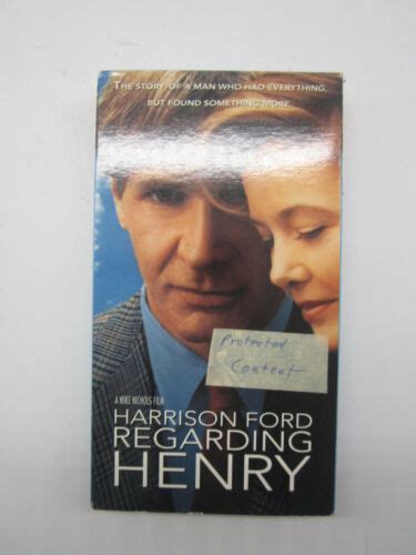 Regarding Henry Vhs 1992 Annette Bening Harrison Ford 97363240334