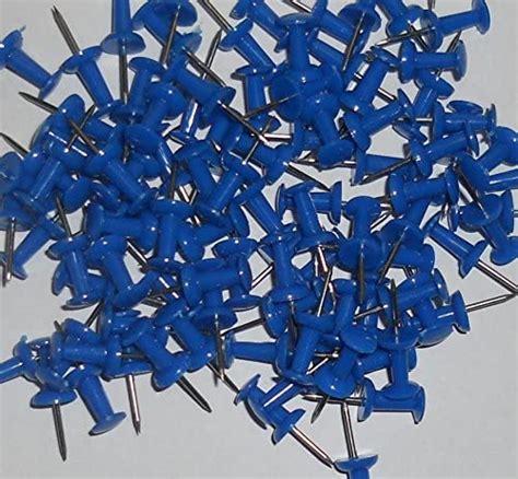 200 Blue Push Pins Ideal For Cork Boards Uk Stationery