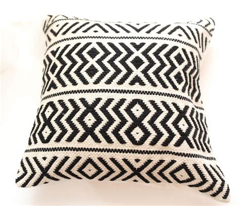 Geometric Pillow Cover Handwoven Pillow Cushion Bohemian Pillow