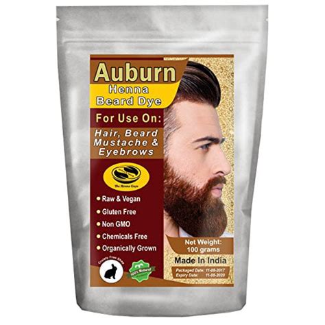 3 Packs Of Auburn Henna Beard Dye For Men 100 Grams The Henna Guys