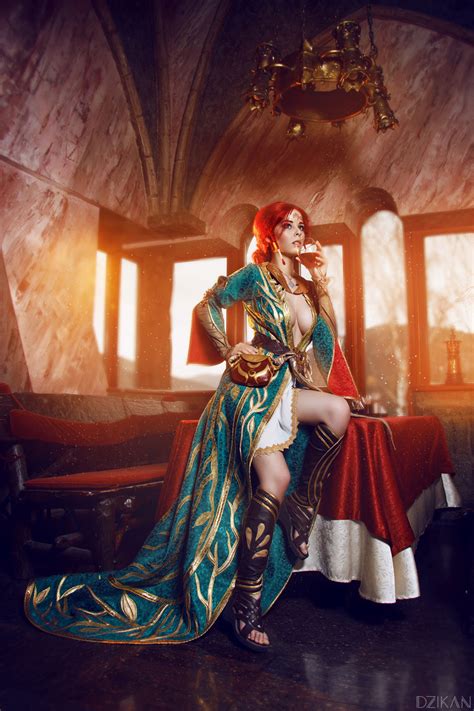 The Witcher Triss Merigold Cosplay By Disharmonica On DeviantArt Triss Merigold Cosplay
