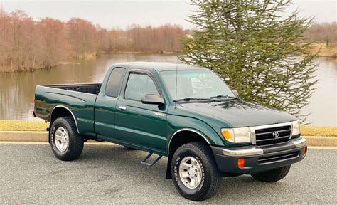 2000 Toyota Tacoma Green 53k Miles 4x4 1 Owner 5 Speed Stick Ext Cab