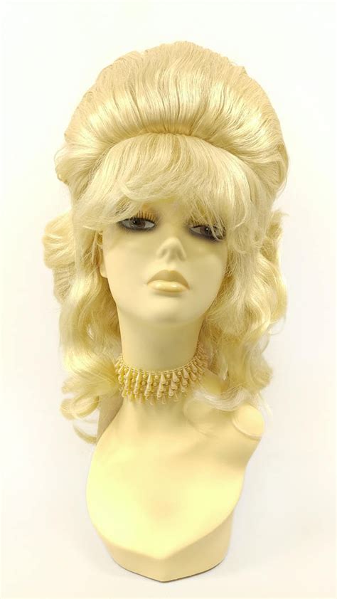 Light Blonde Beehive Costume Wig 22 143 Wvbeehive 613 Etsy