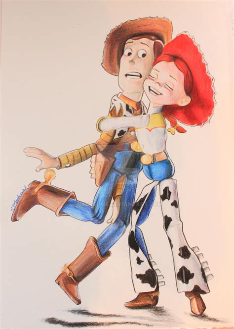 Disney Toy Story Woody And Jessie By Rachelrie On Deviantart