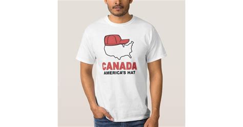Canada Americas Hat T Shirt Zazzle