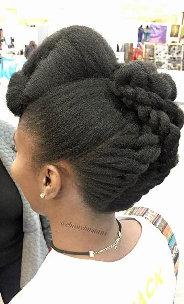 Tumblr is a place to express yourself, discover yourself, and bond over the finding 4c natural hair images in digital media can be a daunting task, but i've done my best to remove all of that extra legwork. 21 Chic and Easy Updo Hairstyles for Natural Hair | StayGlam