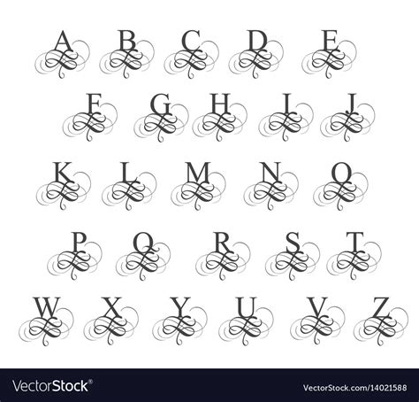 Alphabet Art Calligraphy Font
