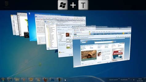 Windows 7 Schneller Fensterwechsel Mit Flip3d Alt Tab Und Windows T