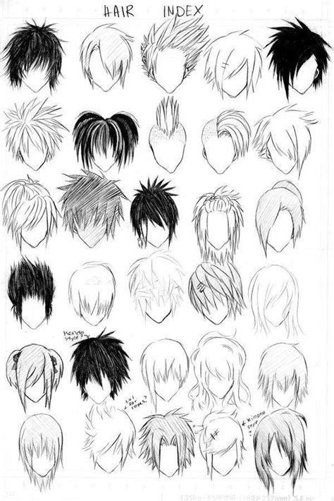 Resultado De Imagen De Como Dibujar Cabello De Hombre Manga Hair