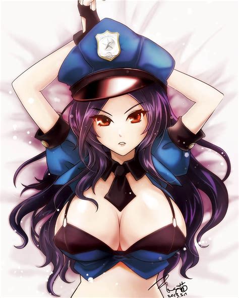 Sexy Officer Caitlyn Wallpapers Fan Arts League Of Legends Lol
