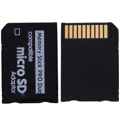 Micro Sd Sdhc Tf To Memory Stick Ms Pro Duo Adapter Converter Card Free