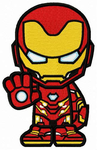 Iron Willed Iron Man Embroidery Design