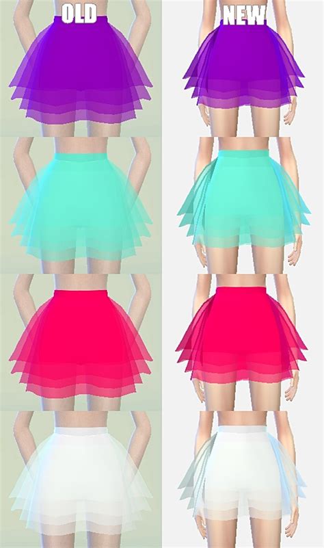 Lovely Chiffon Mini Skirt Newfix At Marigold Sims 4 Updates