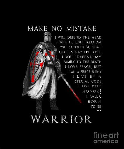 Knight Templar Warrior Make No Mistake Digital Art By Anis Bentayeb