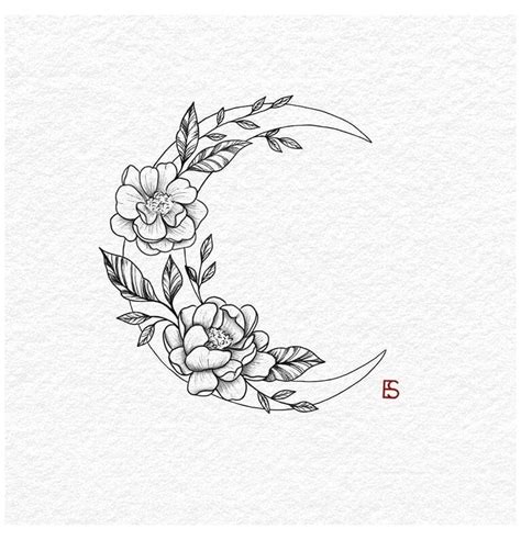 Moon Tattoo Designs Small Tattoo Designs Flower Tattoo Designs