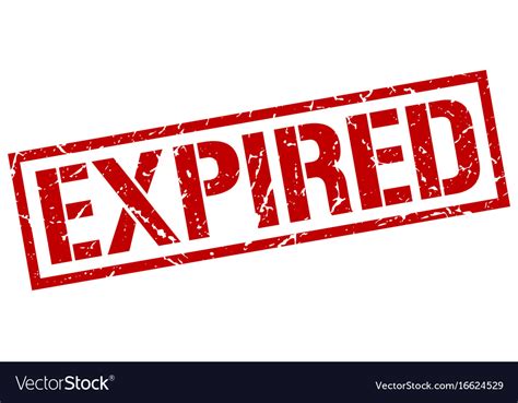 Expired Stamp Royalty Free Vector Image Vectorstock