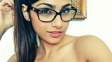 porn star mia khalifa s breast implants ruptured by hockey puck the courier mail