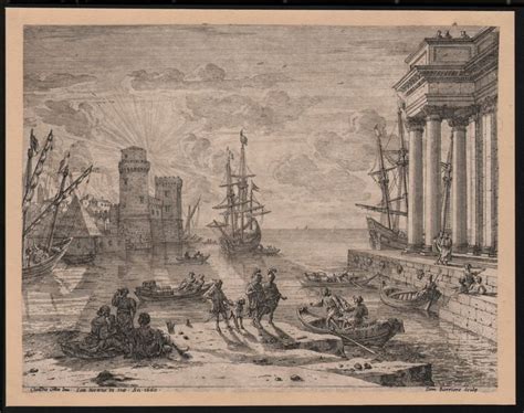 Claude Lorrain 1600 1682 Seaport With The Embarkation Of Ulysses