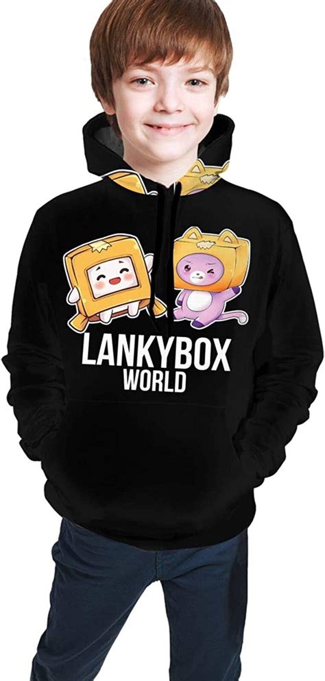 Hoodies For Kids Sweatshirts Long Sleeve Lankybox Boxy And Foxy 3d