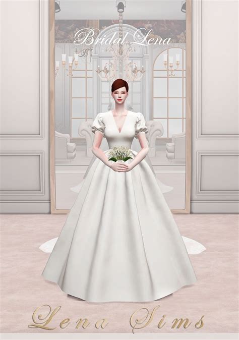 Lena Sims Sina Dress Patreon Sims 4 Wedding Dress Sims 4 Dresses