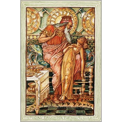 24x36 Gallery Poster King Midas Myth By Walter Crane C1893 Greek