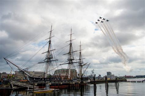 Check Out The Us Navy Blue Angels In Uss Constitution