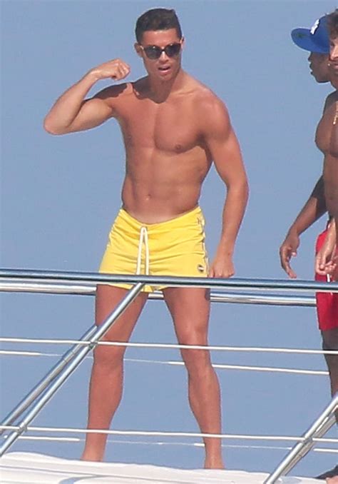 Cristiano Ronaldo Dancing On A Yacht In Saint Tropez Photos Popsugar