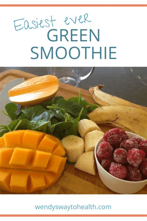 Easy Green Smoothie Wendys Way To Health Smoothie Recipes