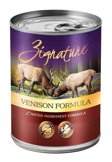 Generally speaking, you should not feed your dog strictly raw venison, but deer meat with a mix of other nutritious foods like rice or eggs. Zignature Canned Dog Food Venison Case Of 12. Hollywood ...