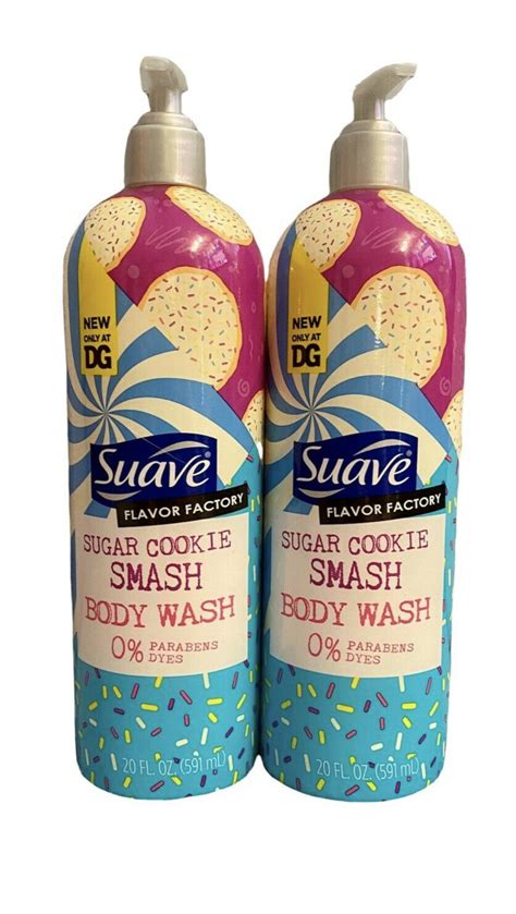 Pack Of 2 Suave Sugar Cookie Smash Body Wash Parabens And Dyes Free 20 Fl Oz