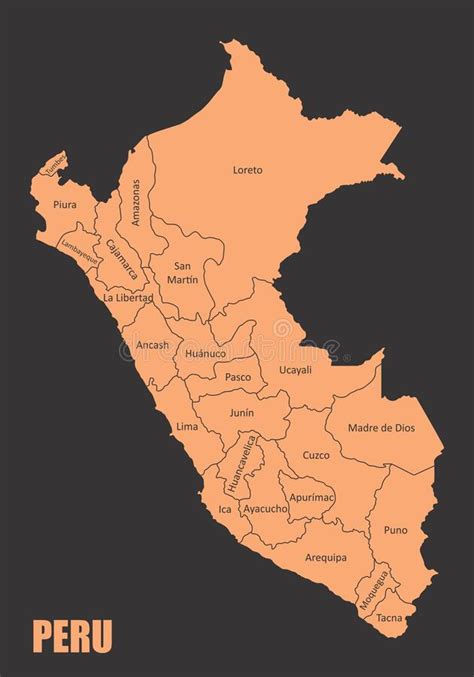 Mapa Del Peru Con Las Tres Regiones