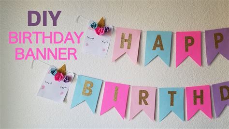 See more ideas about crafts, diy banner, banners buntings. DIY Unicorn Birthday Banner - YouTube